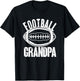 Funny Grandpa American Football T-Shirt - T-Shirt | Black