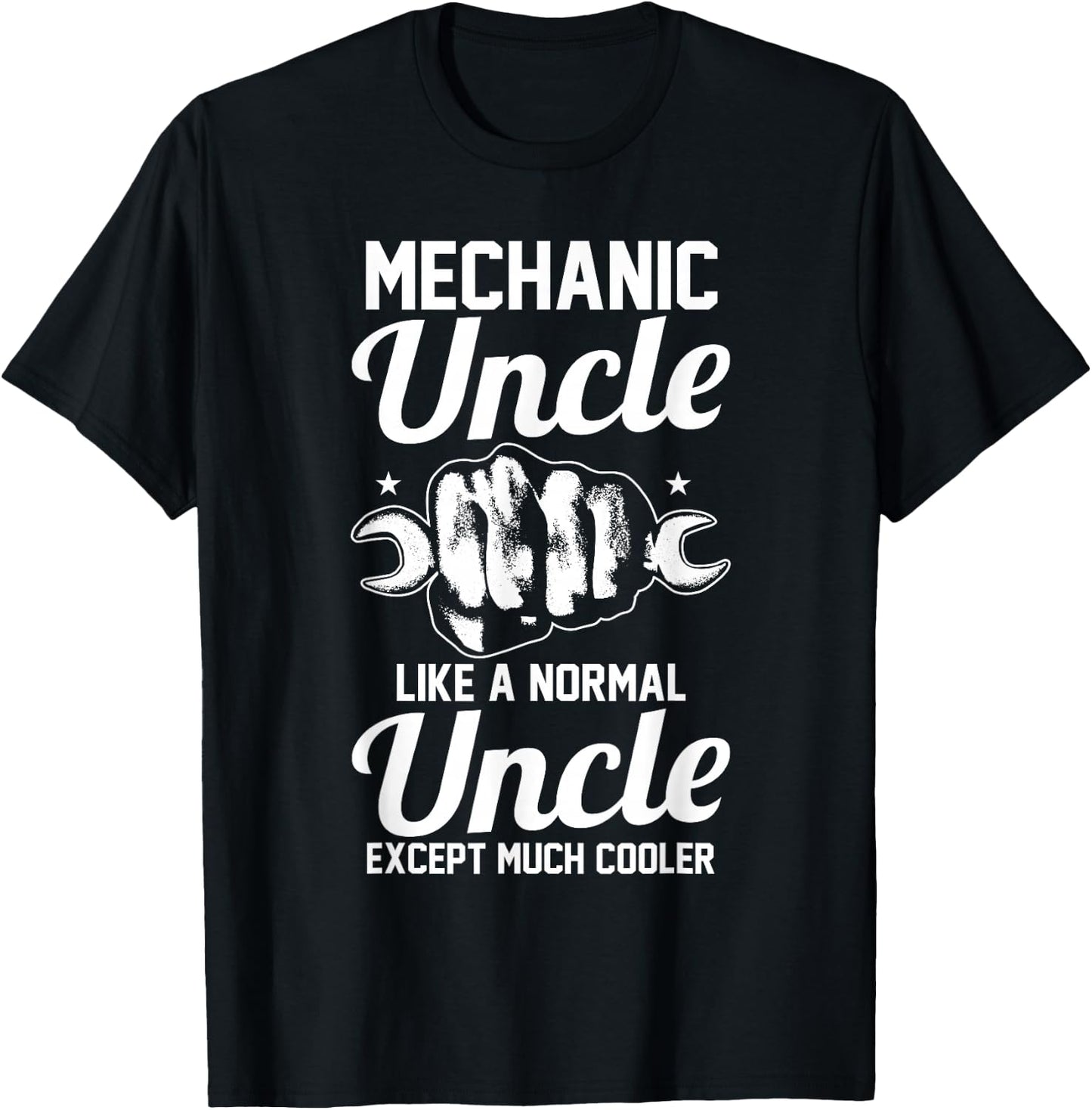 Maintenance Man Garage Uncle Mechanic T-Shirt - T-Shirt | Black