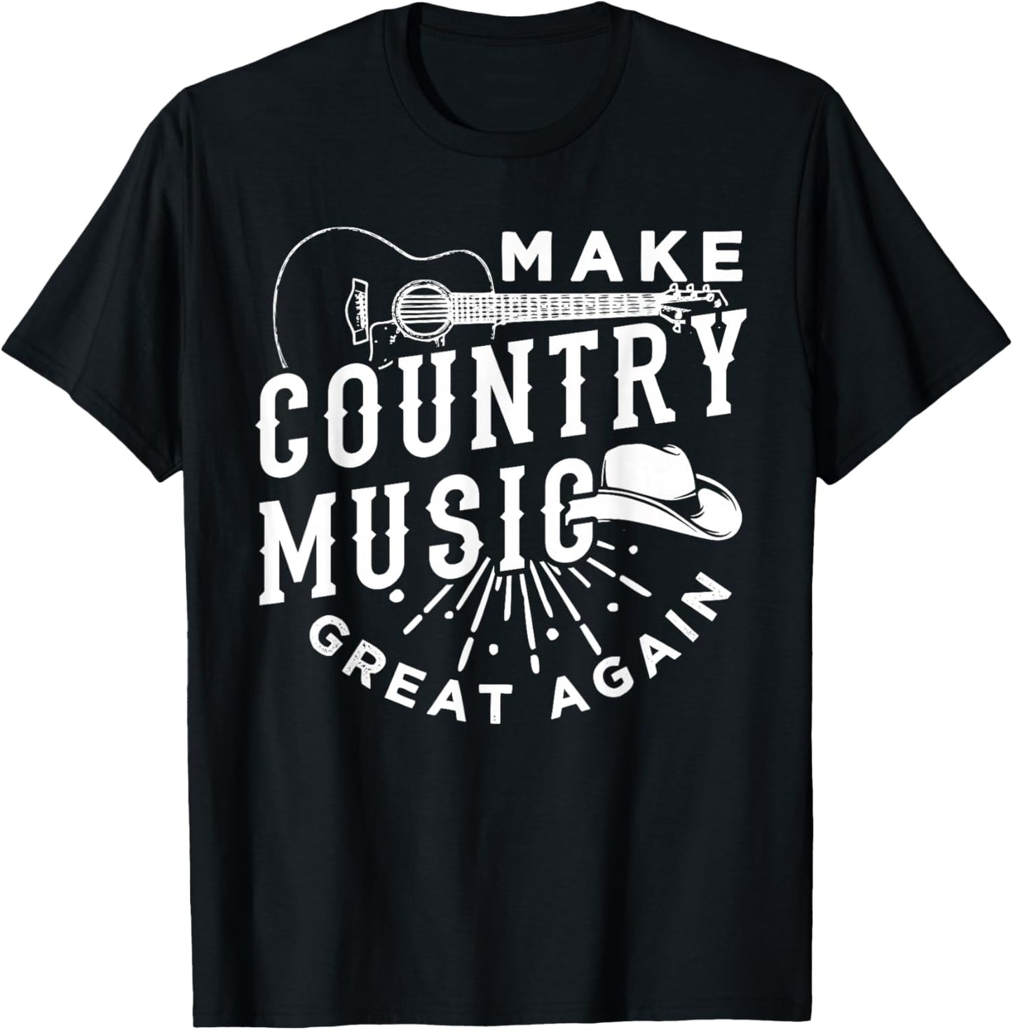 Make Country Music Great Again T-Shirt - T-Shirt | Black