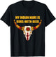 My Indian Name is Runs With Beer - Native American T-Shirt - T-Shirt | Black