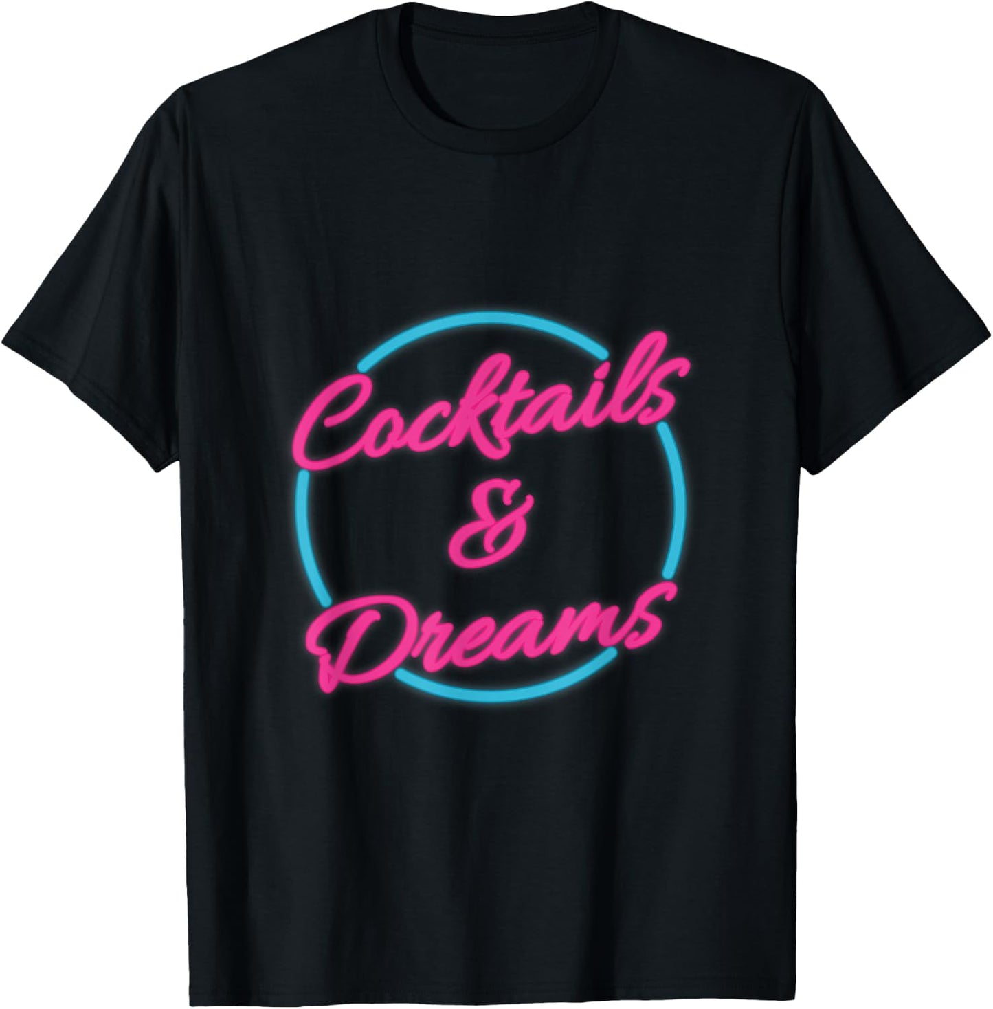 Cocktail Lover Bartender 80s Party Retro Cocktails T-Shirt - T-Shirt | Black