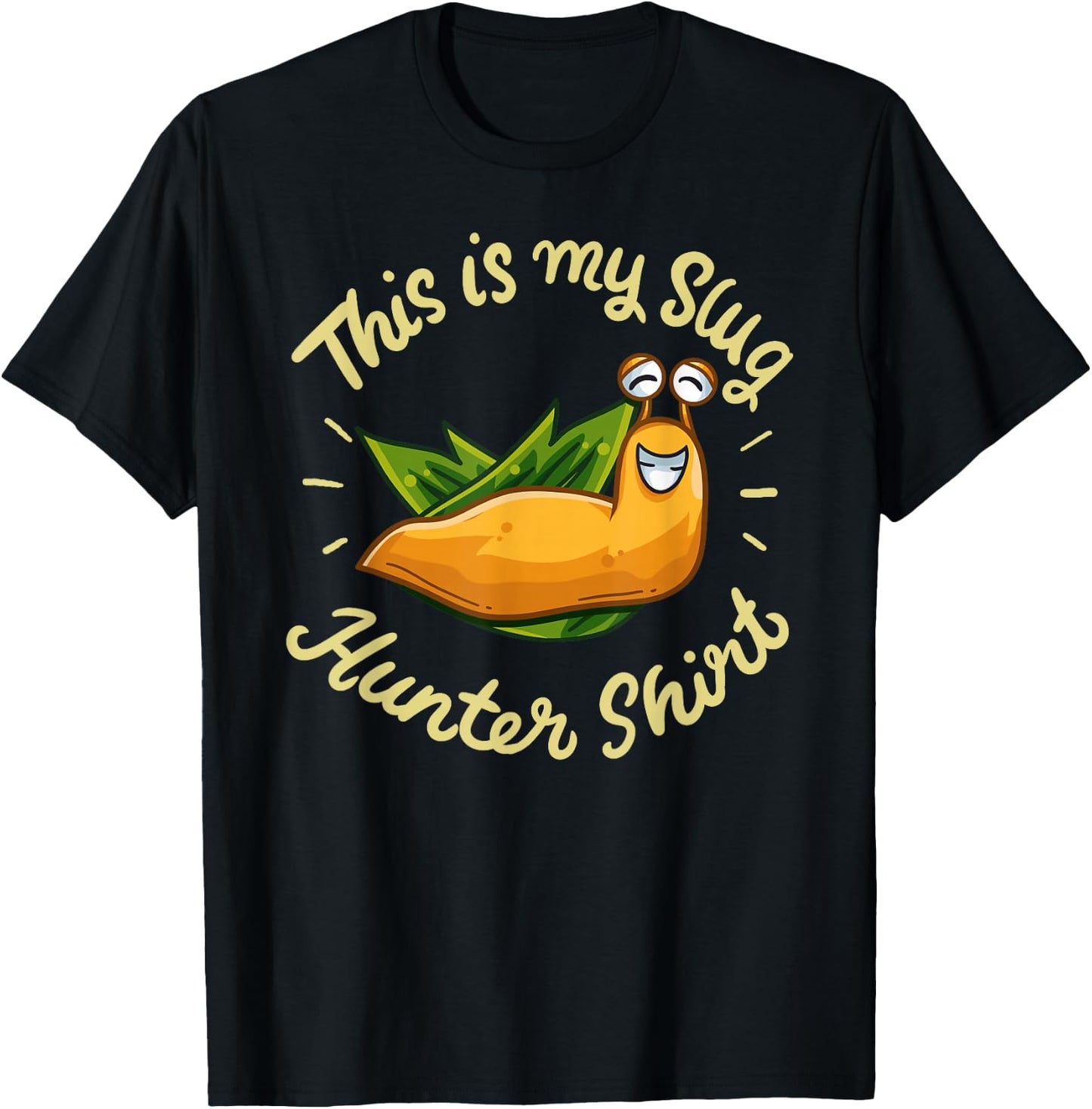Hilarious Gardener Gag Gift This Is My Slug Hunter T-Shirt - T-Shirt | Black