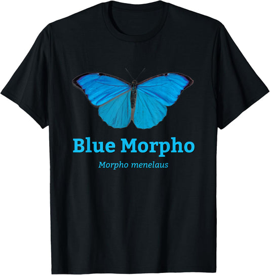 Magnificent Blue Morpho - Color Set 1 T-Shirt - T-Shirt | Black
