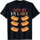 Funny Foodie Weiner Hot Dog Lover Gym Abs Workout Hotdog T-Shirt - T-Shirt | Black