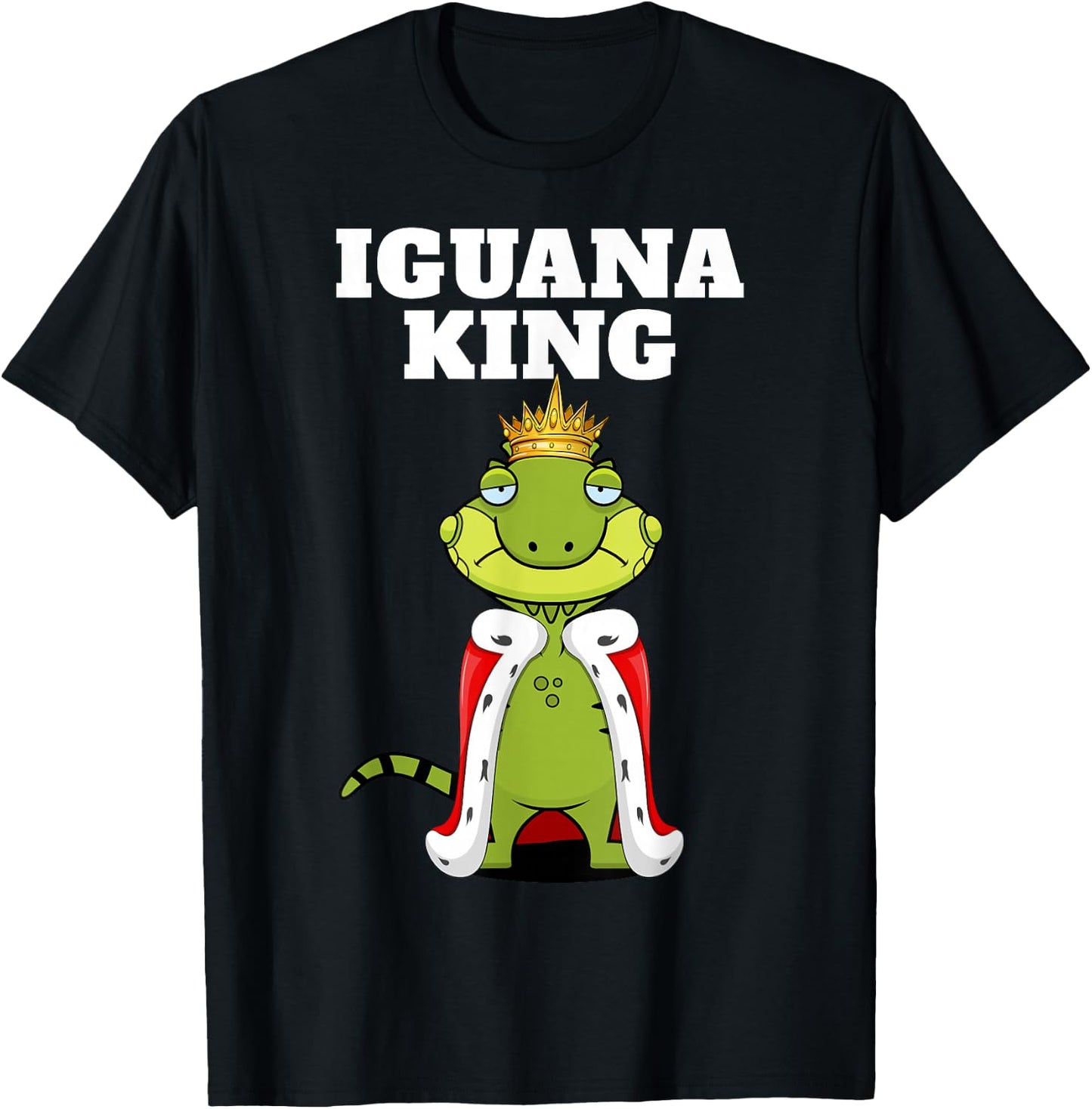 Iguana King | Boys Iguana | Iguana T-Shirt - T-Shirt | Black