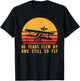 60th Birthday Biplane Turning 60 Airplane Pilot T-Shirt - T-Shirt | Black