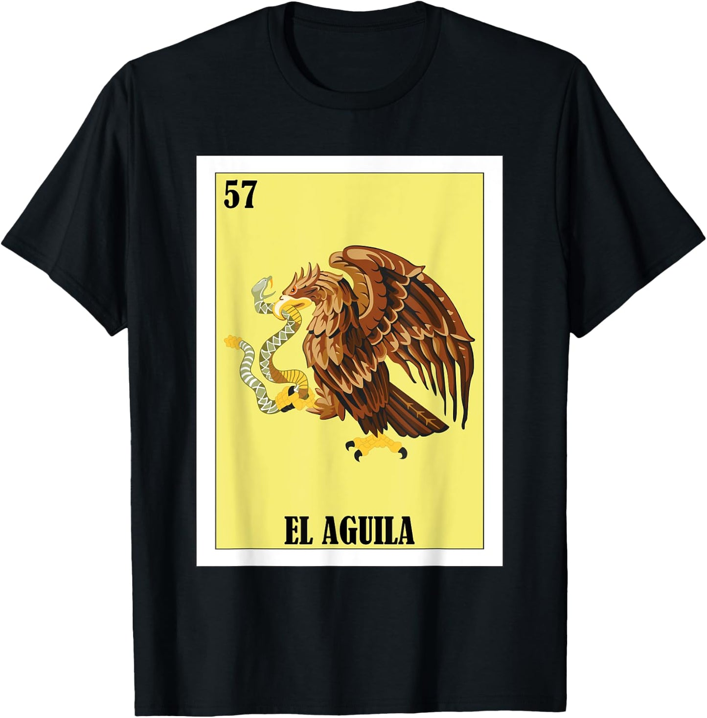 Funny Mexican Flag Design - El Aguila T-Shirt - T-Shirt | Black