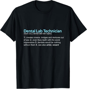 Funny Dental Lab Technician Definition I Lexicon Entry T-Shirt - T-Shirt | Black