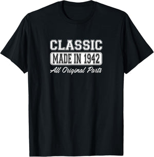 Classic - Made in 1942 - All Original Parts T-Shirt - T-Shirt | Black