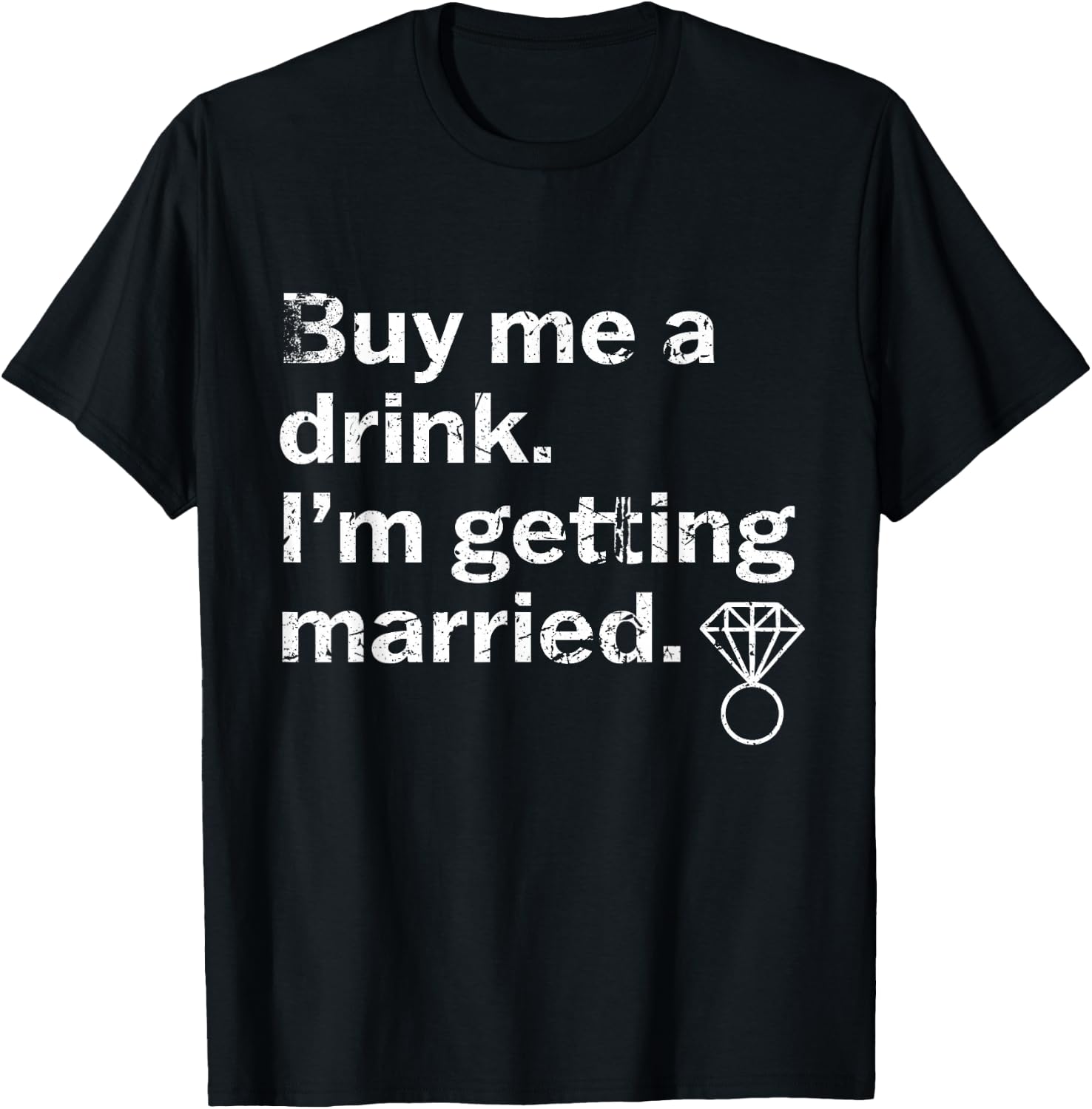 Bride Drinking Bridal Bachelorette Party Shower Engagement T-Shirt - T-Shirt | Black