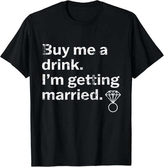 Bride Drinking Bridal Bachelorette Party Shower Engagement T-Shirt - T-Shirt | Black