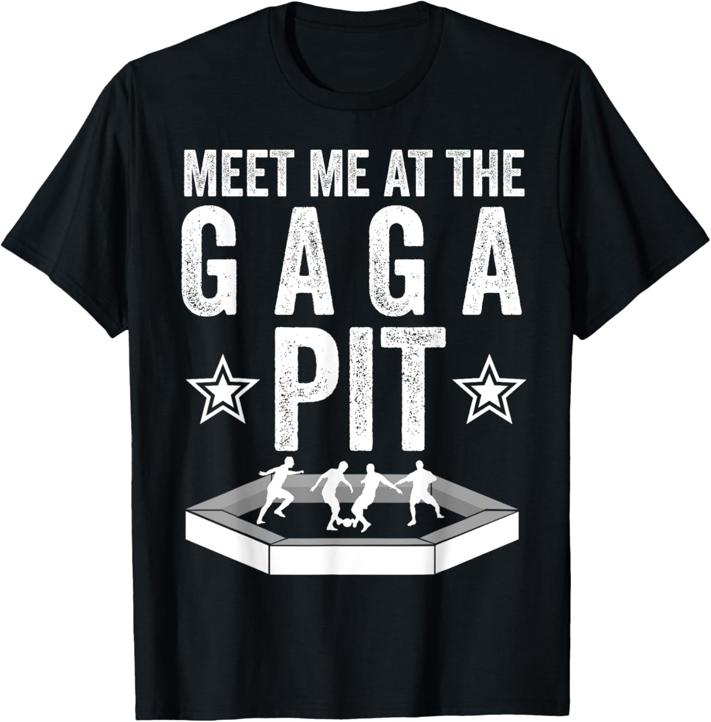 Cool Gaga Ball Gift Kids Funny Gaga ball Pit Dodgeball T-Shirt - T-Shirt | Black