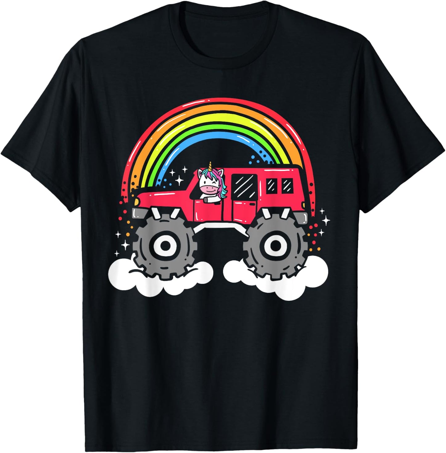Unicorn Monster Truck T-Shirt - T-Shirt | Black