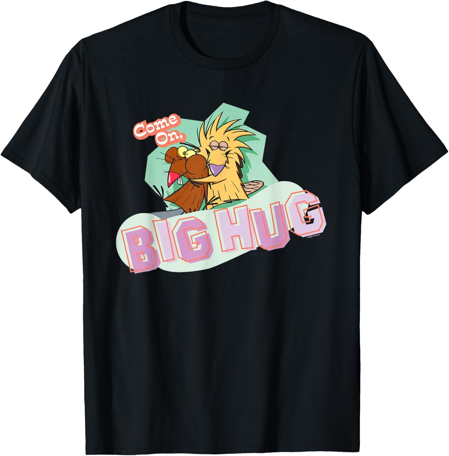 Angry Beavers Big Hug T-Shirt - T-Shirt | Black