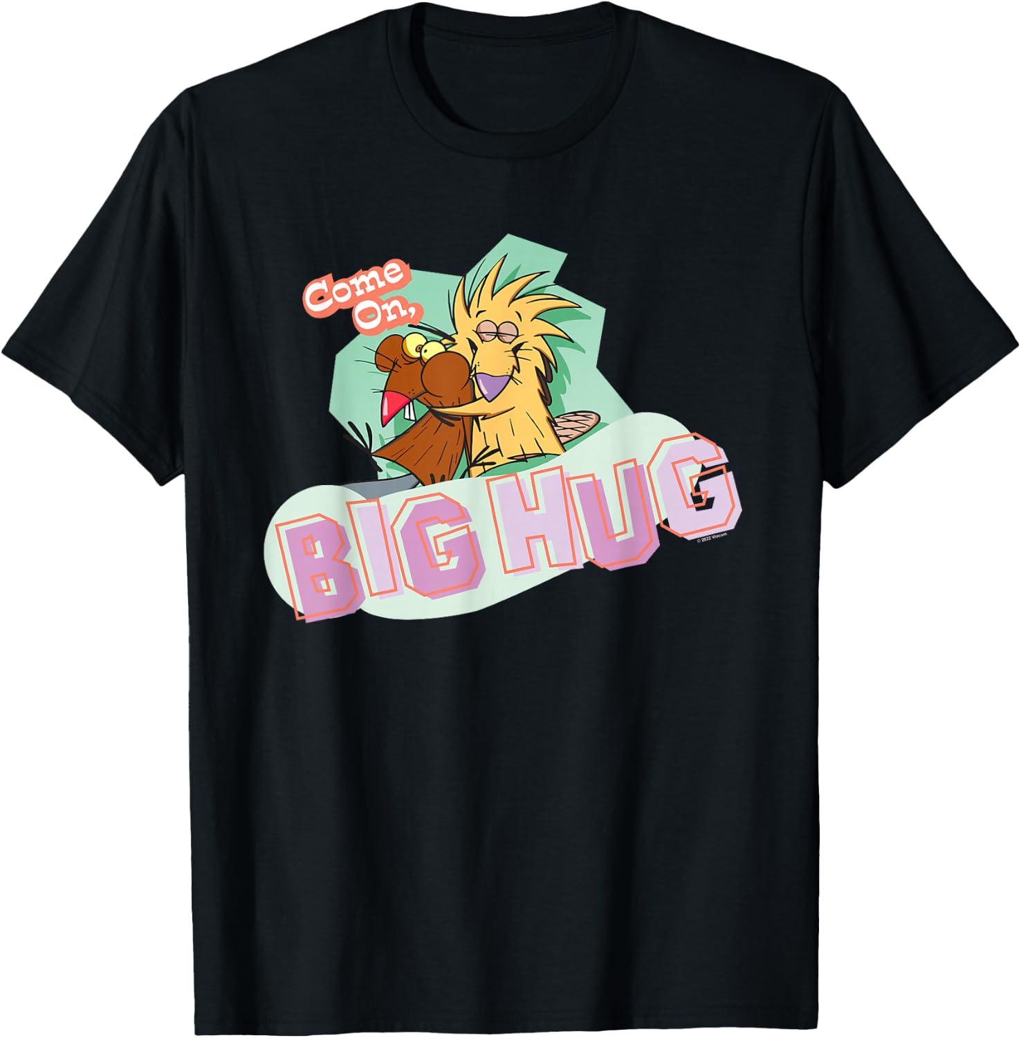 Angry Beavers Big Hug T-Shirt - T-Shirt | Black