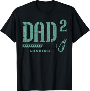 Expectant dad, Dad-to-be, Future Dad, 2nd child T-Shirt - T-Shirt | Black