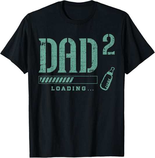 Expectant dad, Dad-to-be, Future Dad, 2nd child T-Shirt - T-Shirt | Black