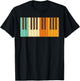 Retro Piano Design For Musician Piano Player Men Women Kids T-Shirt - T-Shirt | Black