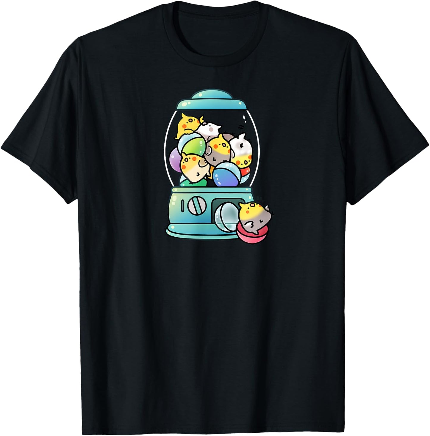Cockatiel Toy Capsule T-Shirt - T-Shirt | Black