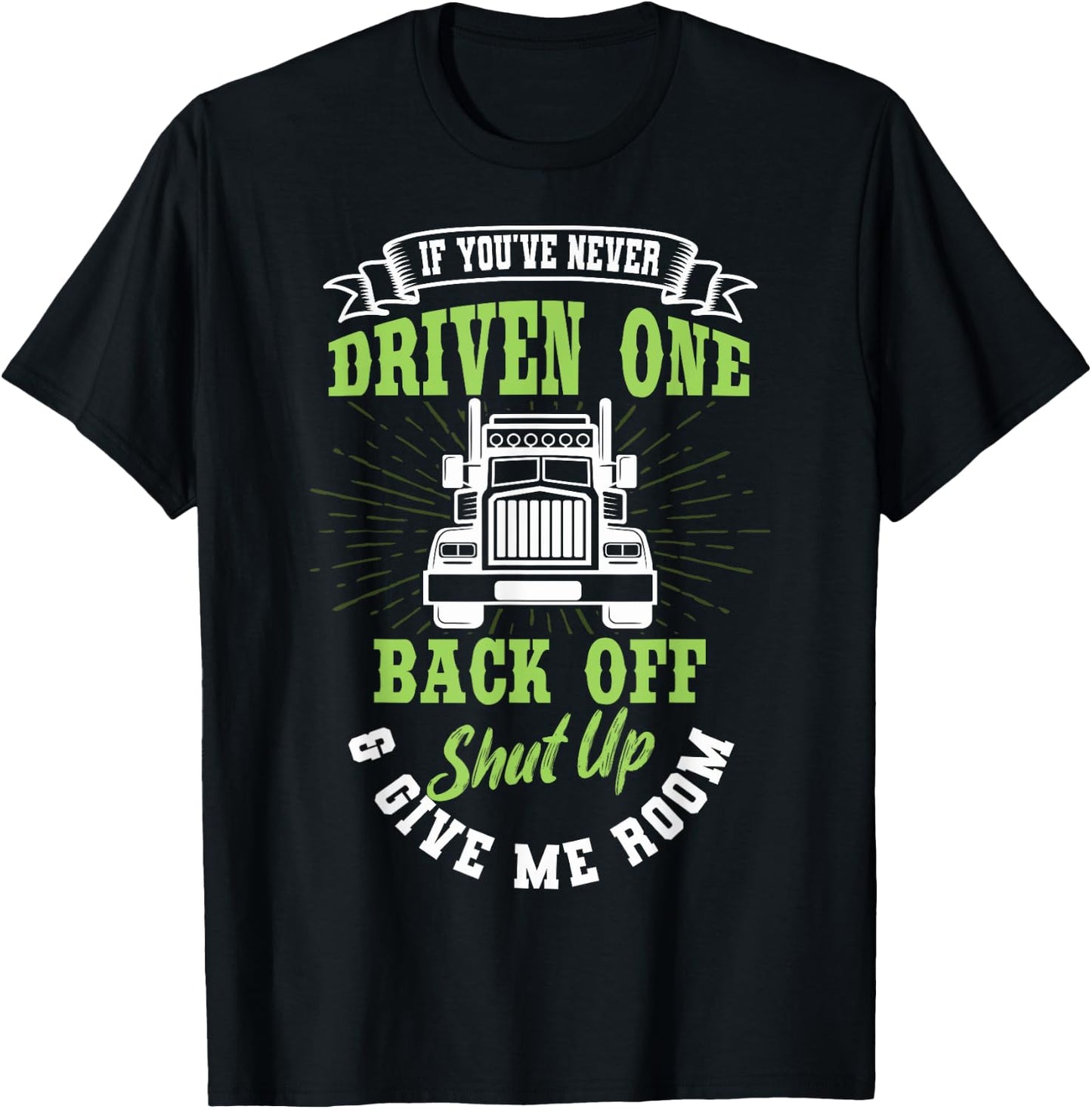 Truck Driver Trucker Truckie Vehicle LGV Driving Teamster T-Shirt - T-Shirt | Black