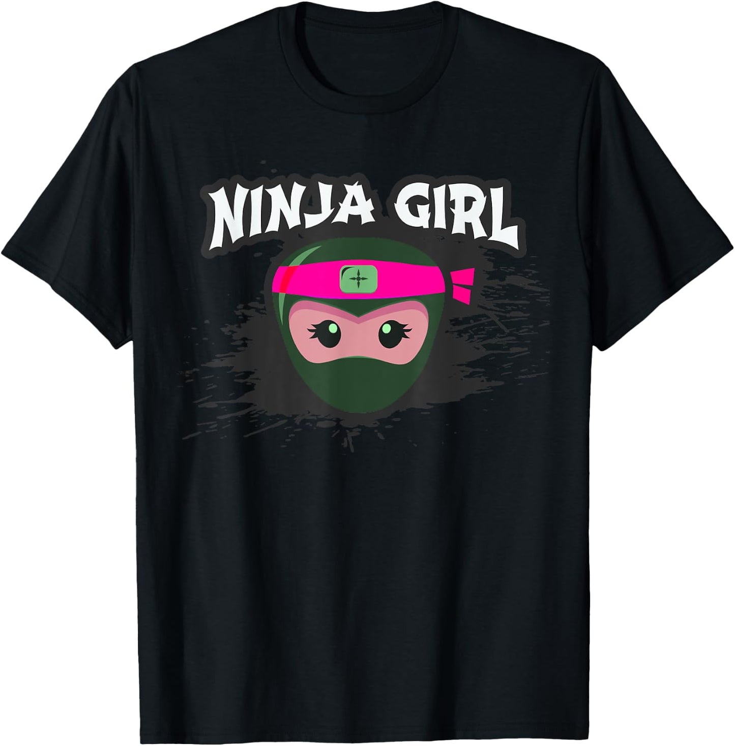 I'm NINJA GIRL I Want To Be Spy Wear A Mask Forget Princess T-Shirt - T-Shirt | Black