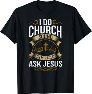 Church Sound Engineer Audio System Music Christian T-Shirt - T-Shirt | Black