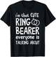 I'm That Cute Ring Bearer Security Wedding Party Ring T-Shirt - T-Shirt | Black