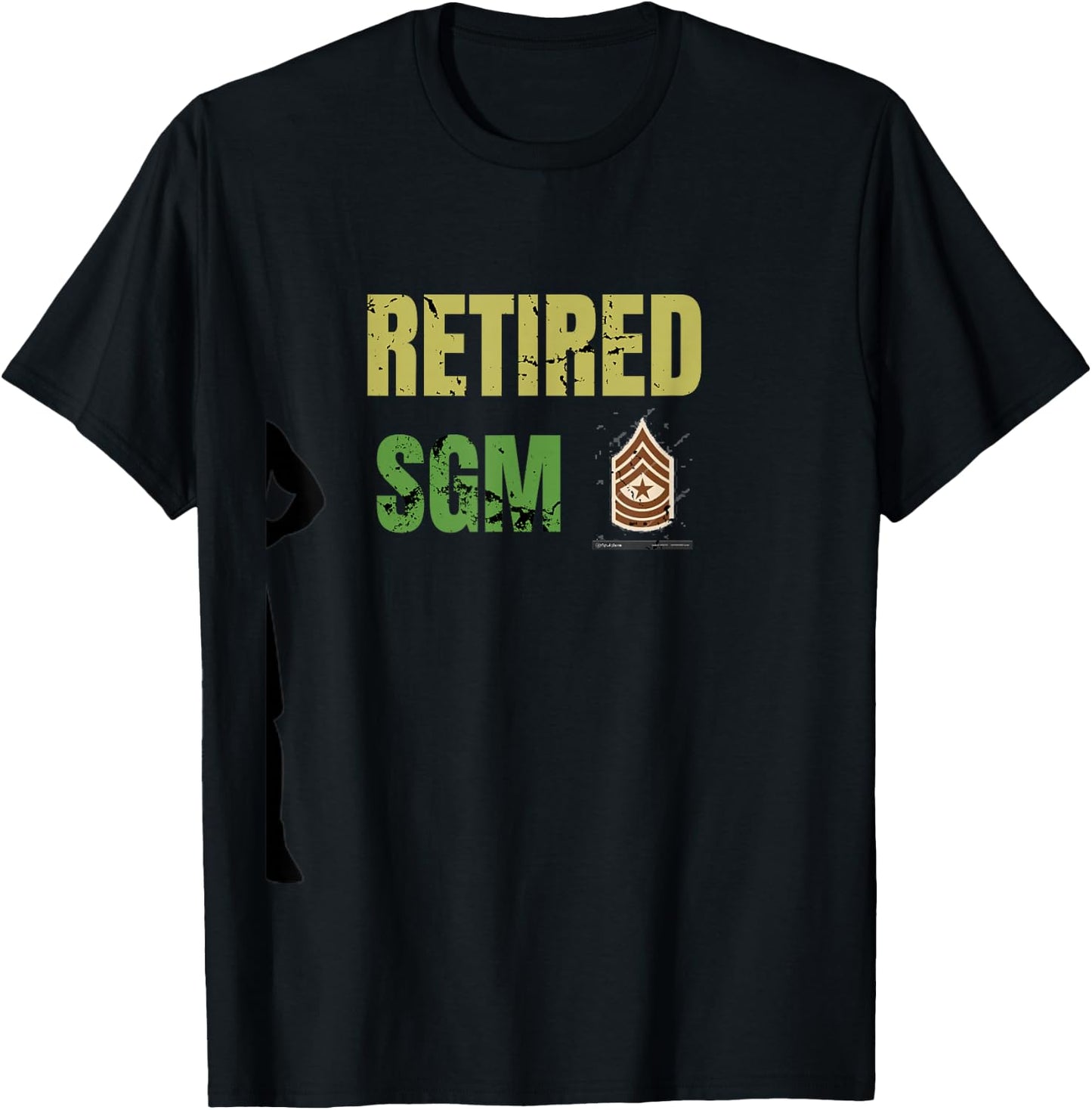 Retired SGM sergeant Major army T-Shirt - T-Shirt | Black