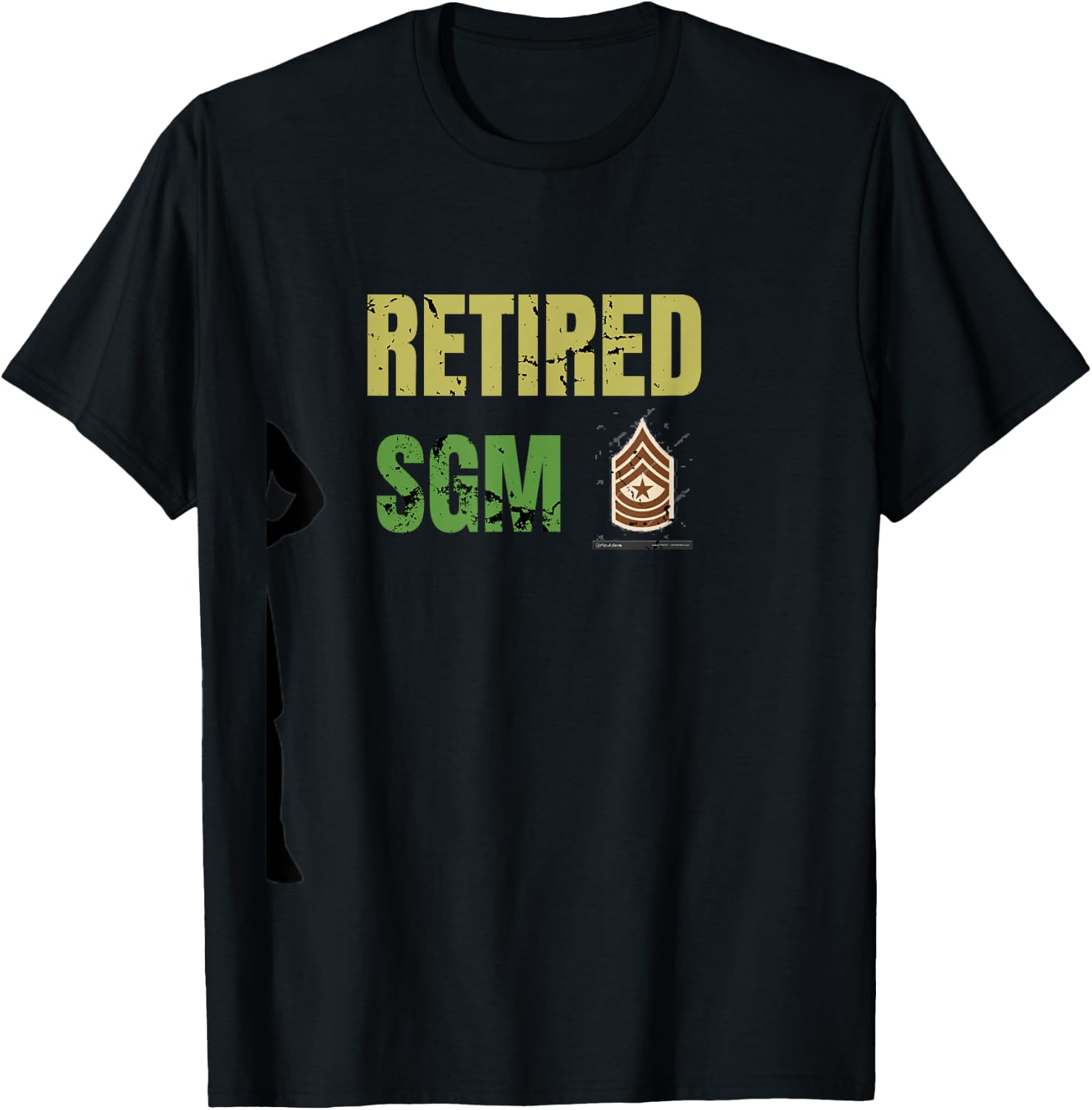 Retired SGM sergeant Major army T-Shirt - T-Shirt | Black