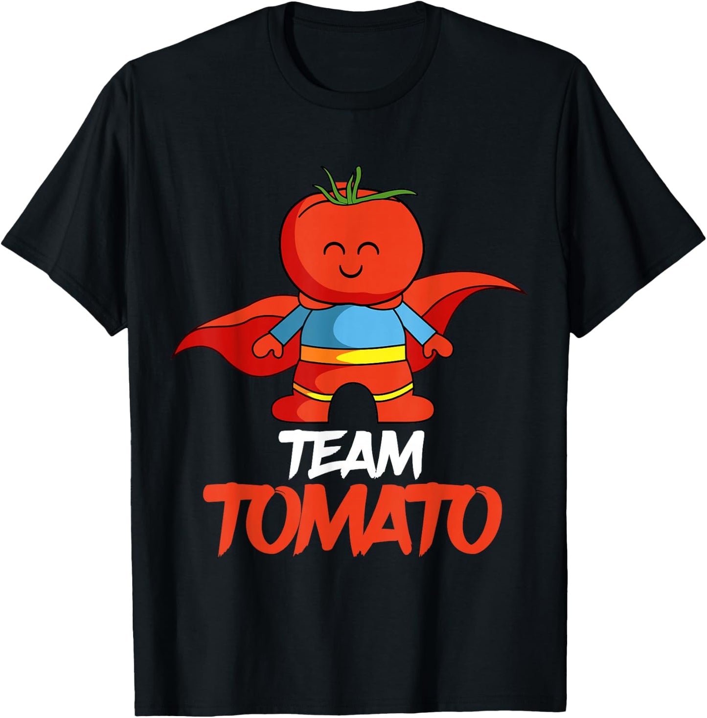 Tomatoes Vegetable Vegans Gardeners Team Superhero T-Shirt - T-Shirt | Black