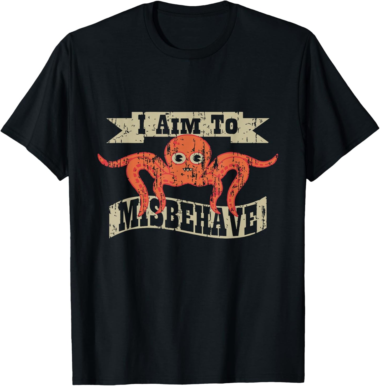 I Aim To Misbehave T-Shirt - T-Shirt | Black