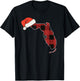 Florida Plaid Christmas Santa Hat Holiday Matching Design T-Shirt - T-Shirt | Black