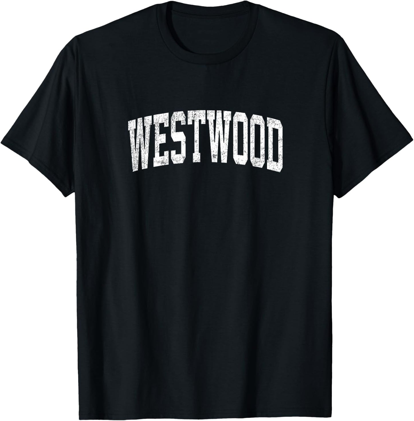 Westwood California CA Vintage Athletic Sports Design T-Shirt - T-Shirt | Black