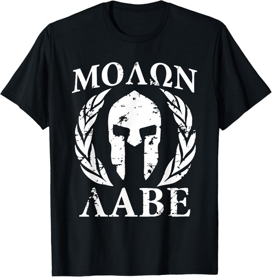 Molon Labe Patriotic T-Shirt - T-Shirt | Black
