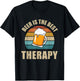 Beer Is The Best Therapy Funny Meme Alcohol Treatment T-Shirt - T-Shirt | Black