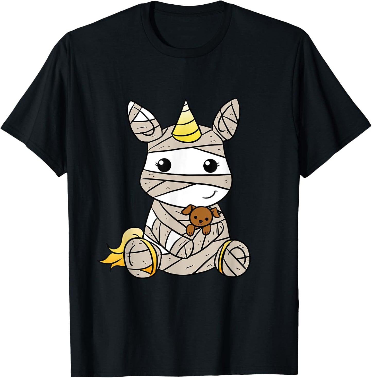 Mummy unicorn Halloween kids T-Shirt - T-Shirt | Black