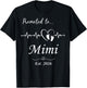 Promoted to Mimi Est 2026 Baby Announcement T-Shirt - T-Shirt | Black