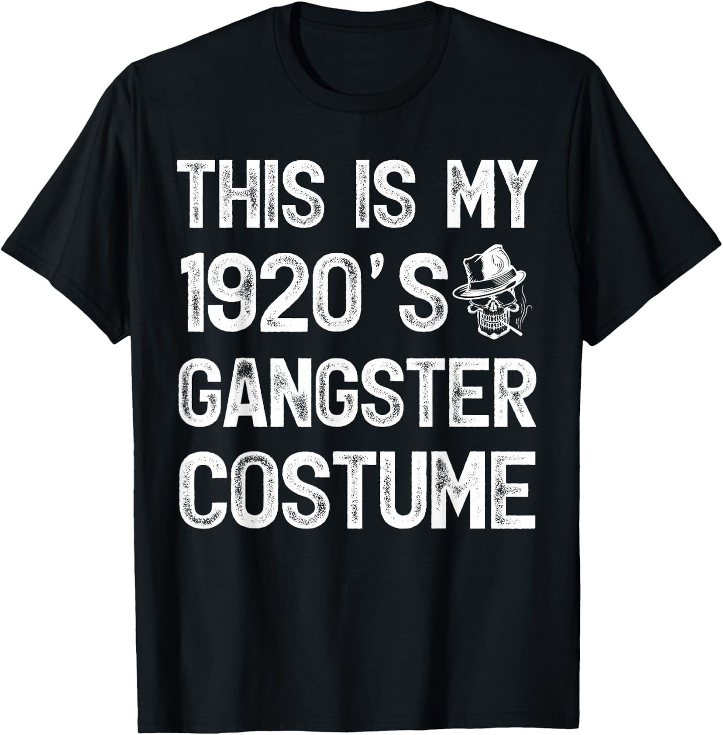 Vintage This Is My 1920's Gangster Costume T-Shirt - T-Shirt | Black
