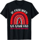 In February We Wear Red Rainbow - Heart Disease Awareness T-Shirt - T-Shirt | Black