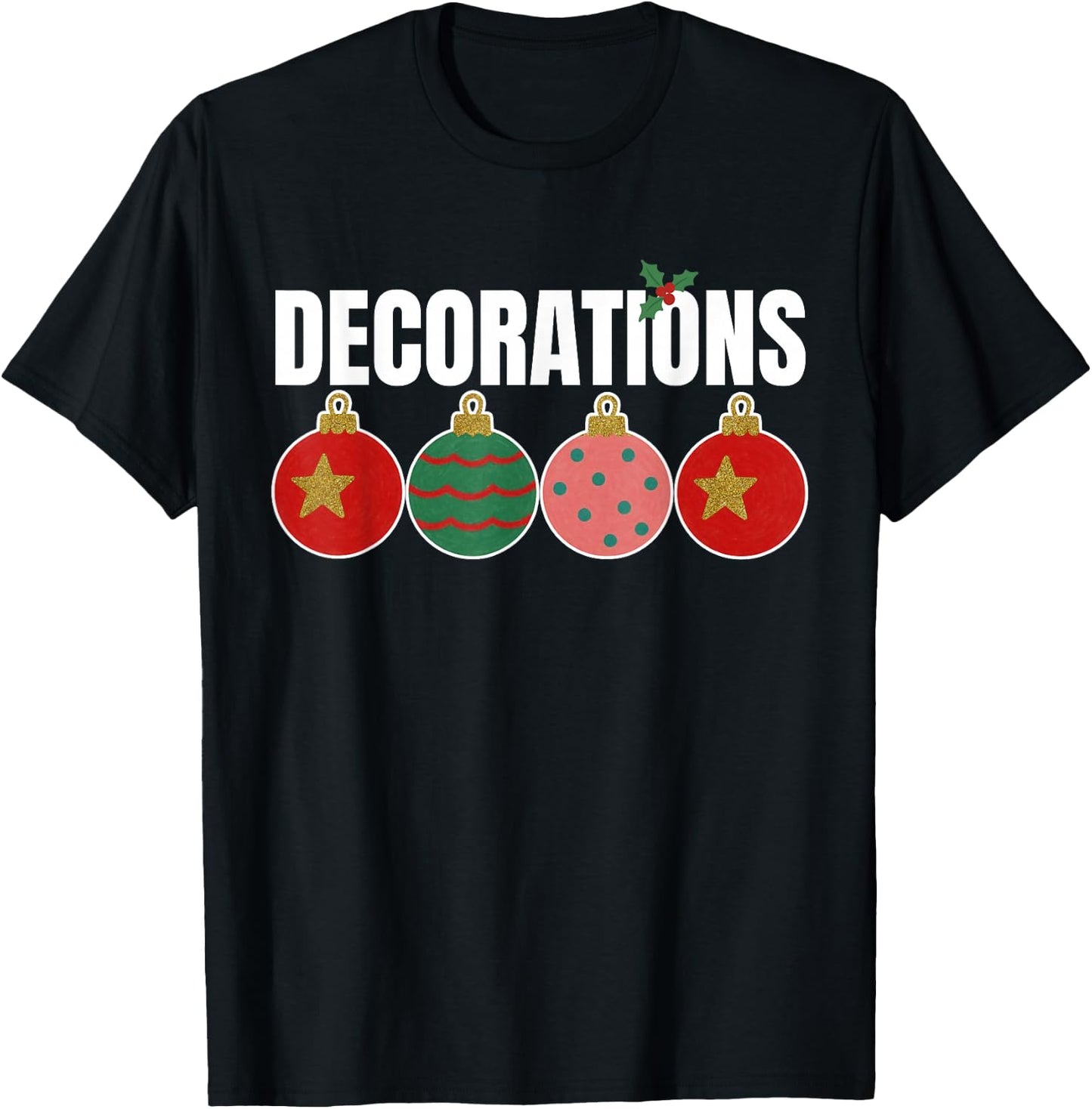 Funny I Put The D in Decorations Matching Couples Pajamas T-Shirt - T-Shirt | Black