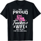 I'm a proud trucker's wife and I'm in it for the long haul T-Shirt - T-Shirt | Black