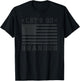 Lets Go Brandon Biden Chant Blackout American Flag T-Shirt - T-Shirt | Black