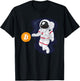 Astronaut BTC To The Moon - Crypto Trader Bitcoin Investor T-Shirt - T-Shirt | Black
