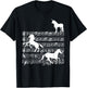 Music Notes with Unicorn on Music Sheet - Music Teacher T-Shirt - T-Shirt | Black