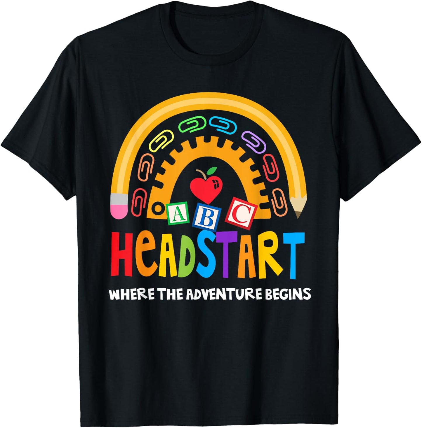 Teacher Early Childhood Education Preschool Head Start Crew T-Shirt - T-Shirt | Black