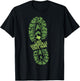 Lake Somerville State Park Texas TX Hiking Boot Print T-Shirt - T-Shirt | Black