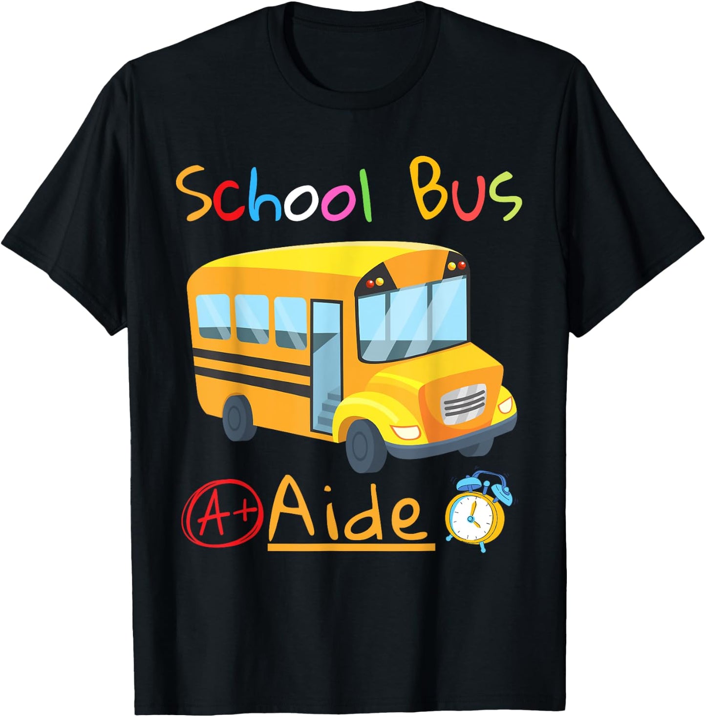 School Bus Aide Squad Back to School Matching Group T-Shirt - T-Shirt | Black