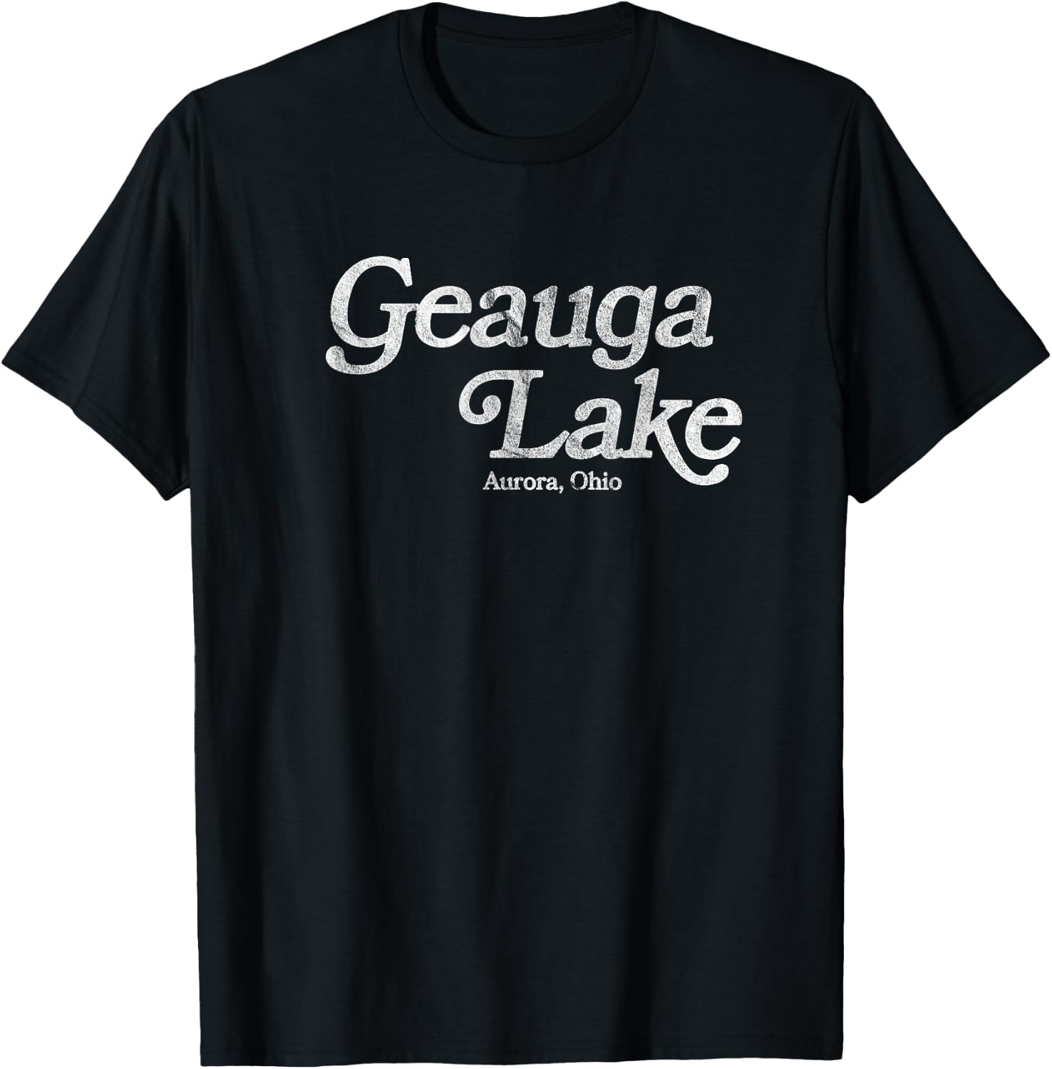 Vintage Geauga Lake Cleveland T-Shirt - T-Shirt | Black