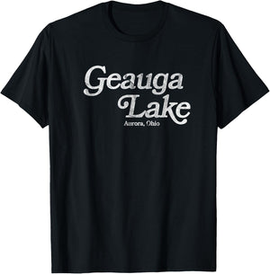 Vintage Geauga Lake Cleveland T-Shirt - T-Shirt | Black