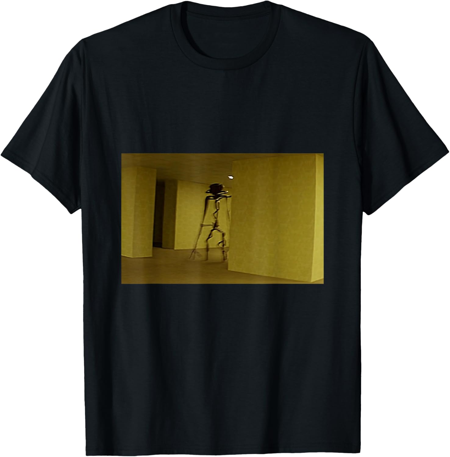 Welcome to The Backrooms Creepypasta Meme T-Shirt - T-Shirt | Black